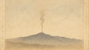 「ひとすじの狼煙」のアイキャッチ画像。19 世紀観察ノート風。