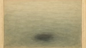 澱む水の水面、底に沈む何か。